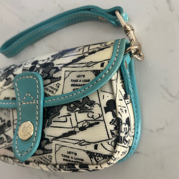 Dooney & Bourke Rare Disney Mickey Comic Strip Wristlet - EUC - Picture 4 of 12
